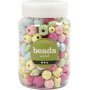 Holzperlen - leuchtende Farben - 400 ml