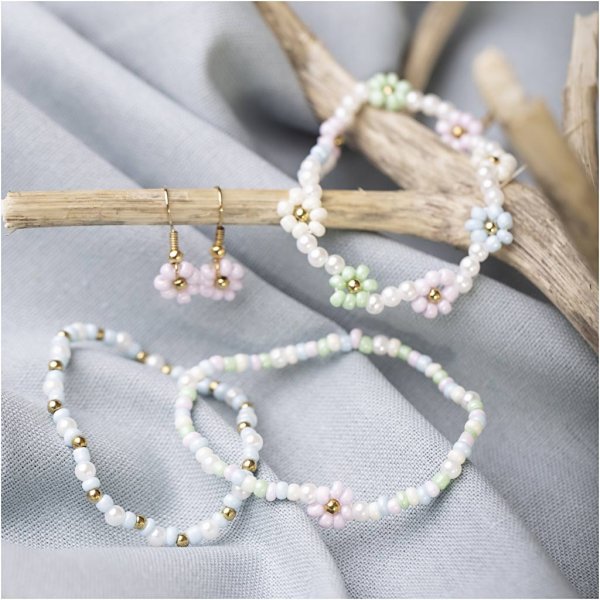 Mini-DIY-Schmuckset - elastisches Armband - Ohrring Mini-DIY-Schmuckset - elastisches Armband - Ohrring