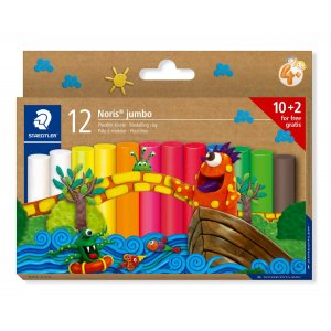 Noris Junior Modellierwachs, verschiedene Farben - 12er-Packung Noris Junior Modellierwachs, verschiedene Farben - 12er-Packung