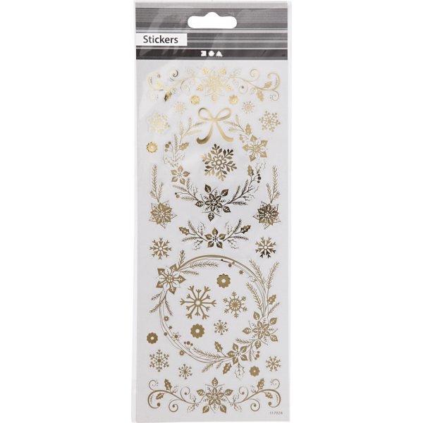 Aufkleber - Gold - Weihnachtssterne Aufkleber - Gold - Weihnachtssterne