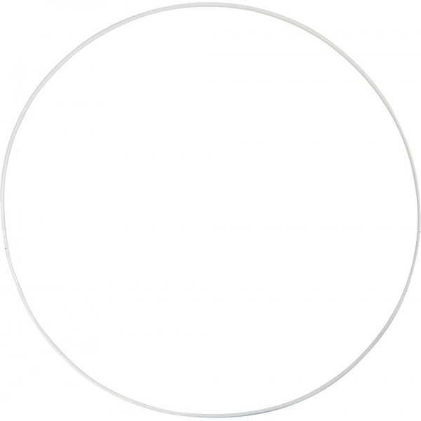 Metallring - weiß - Ø30 cm - 5 Stk Metallring - weiß - Ø30 cm - 5 Stk