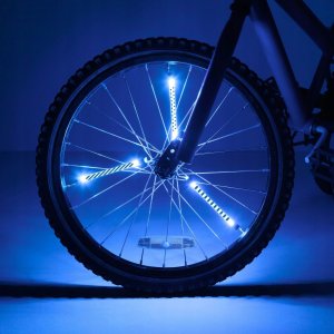 LED-Speichenlichter für Fahrräder, blau, 3er-Pack - batteriebetrieben LED-Speichenlichter für Fahrräder, blau, 3er-Pack - batteriebetrieben