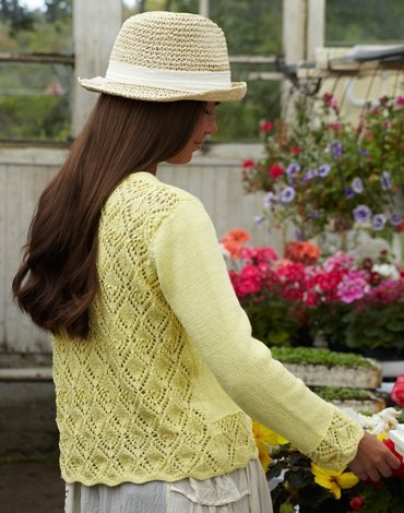 Strickmuster - Strickjacke mit Spitze Strickmuster - Strickjacke mit Spitze