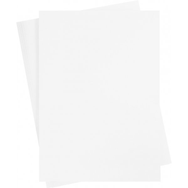 Farbiger Karton - weiß - A2 - 180 g - 10 Blatt Farbiger Karton - weiß - A2 - 180 g - 10 Blatt