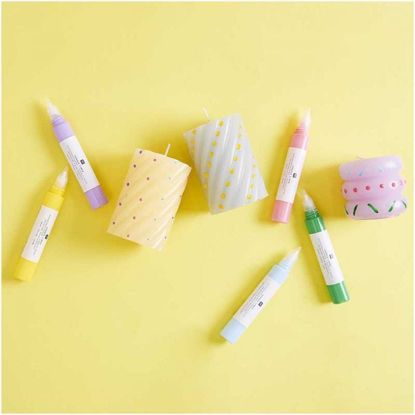 Lichtstift - RICO Design - Regenbootfarben - 6 Stk Lichtstift - RICO Design - Regenbootfarben - 6 Stk