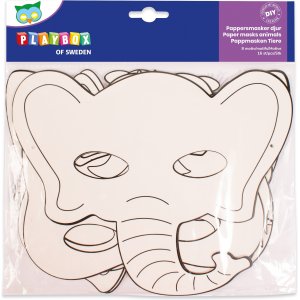 Papiermasken Tiere 16 Stk Papiermasken Tiere 16 Stk
