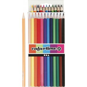 Colortime Buntstifte - gemischte Farben - 12 Stk Colortime Buntstifte - gemischte Farben - 12 Stk