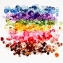 Harmony facettierte Kunststoffperlen - gemischt - gemischte Farben - 7 x 250 g