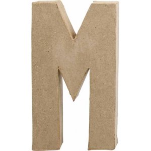 Pappbuchstabe - M - 5 cm Pappbuchstabe - M - 5 cm