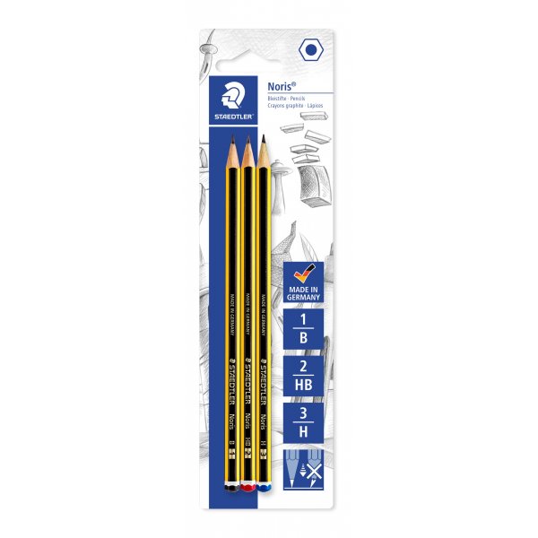 Noris Bleistift - B, HB, H (2 Bleistifte)