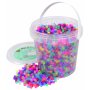 Röhrenperlen Glitzermix im Eimer - 5000 Stk Röhrenperlen Glitzermix im Eimer - 5000 Stk