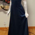 Kundenbild Polyestersamt 150 cm - Marineblau