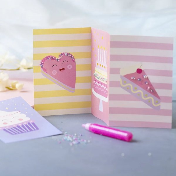 Mini DIY Kit Dekoration, Pastellgelb, Pastelllila, Pastellrosa, Kuchen Mini DIY Kit Dekoration, Pastellgelb, Pastelllila, Pastellrosa, Kuchen