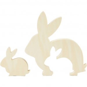 2-in-1 Holzhase - 1 Set 2-in-1 Holzhase - 1 Set