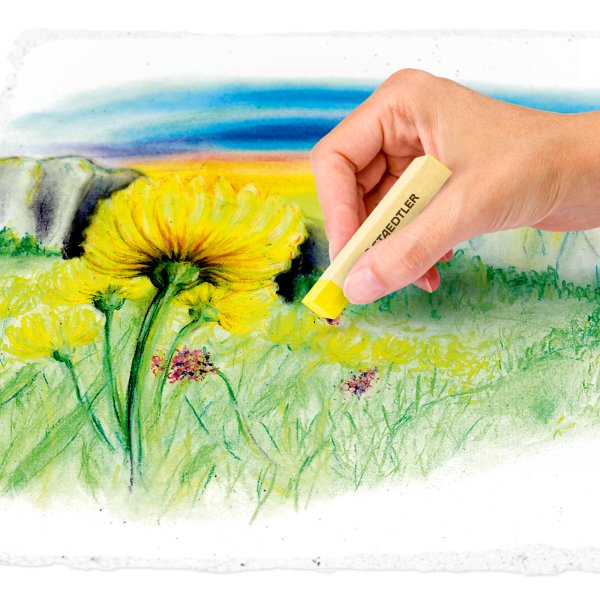 Weiche Pastellkreiden - 12 Buntstifte Weiche Pastellkreiden - 12 Buntstifte