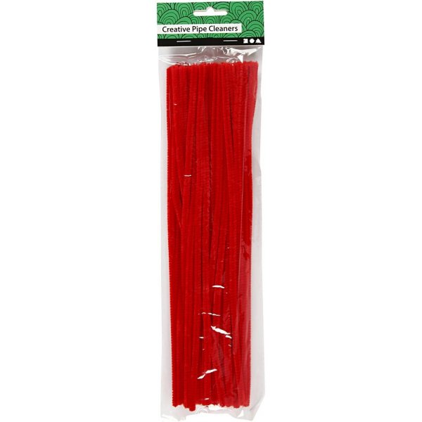 Pfeifenreiniger - 6 mm - Rot - 50 Stk Pfeifenreiniger - 6 mm - Rot - 50 Stk