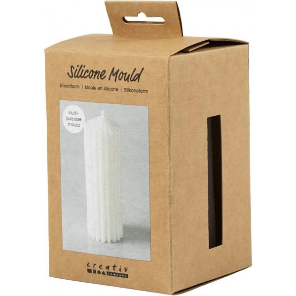 Silikonform - Geriffelter Zylinder Silikonform - Geriffelter Zylinder