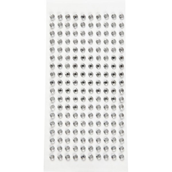 Strasssteine - Silber - Ø5 mm - 144 Stk Strasssteine - Silber - Ø5 mm - 144 Stk