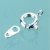 Kettenschlossfeder Modell 7 mm - versilbert 50 Stk. Kettenschlossfeder Modell 7 mm - versilbert 50 Stk.
