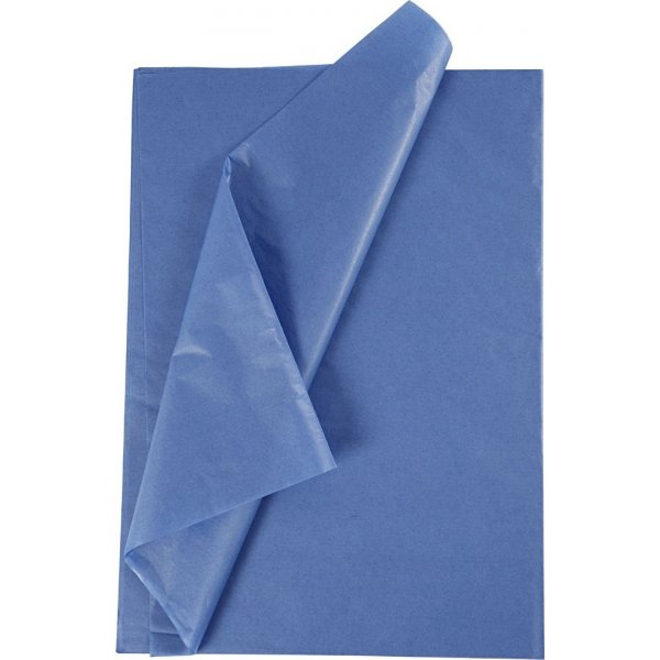 Seidenpapier - blau - 50 x 70 cm - 14 g - 10 Blatt