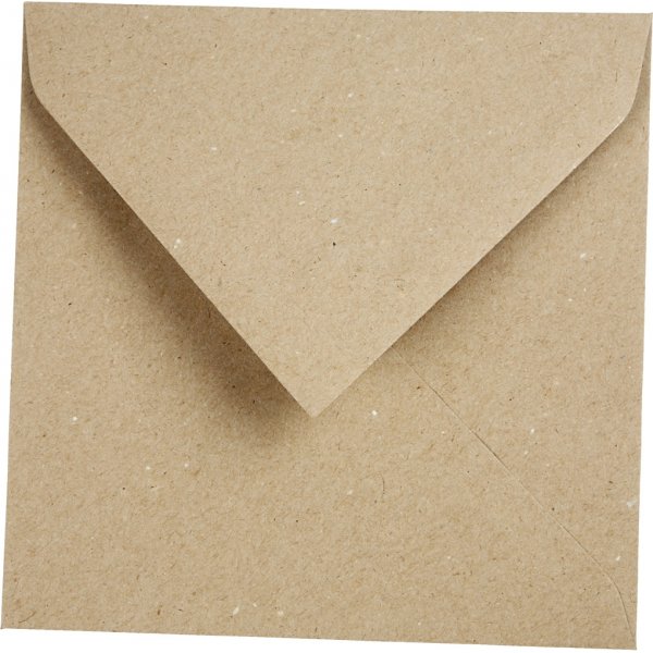 Recycelter Umschlag - Natur - 16 x 16 cm - 50 Stk Recycelter Umschlag - Natur - 16 x 16 cm - 50 Stk