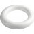 Ring mit flacher Rückseite - weiß - 35 cm Ring mit flacher Rückseite - weiß - 35 cm