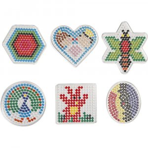 Perlenteller - Oval, Herz, Sechseck, Kreis, Quadrat, Stern - 7x7,5-10,5x9,5 cm - 6 Stk Perlenteller - Oval, Herz, Sechseck, Kreis, Quadrat, Stern - 7x7,5-10,5x9,5 cm - 6 Stk