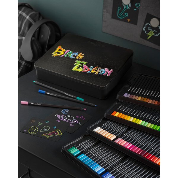 Buntstiftset - Faber-Castell - Redline - Black Edition-Set