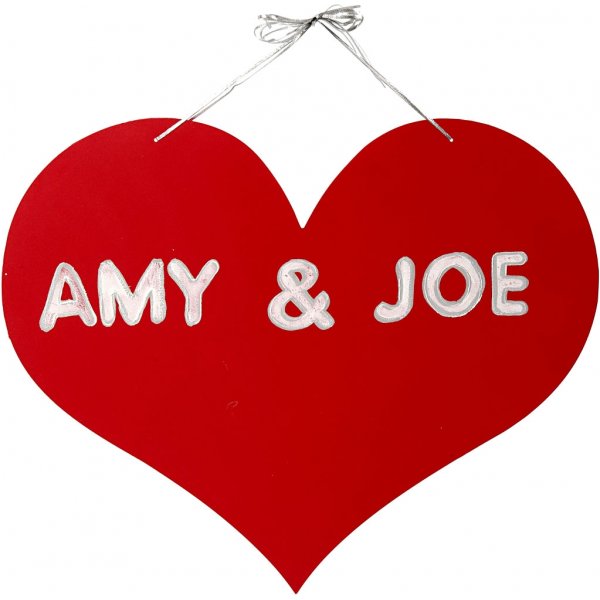 Holzherz mit 2 Löchern Holzherz mit 2 Löchern