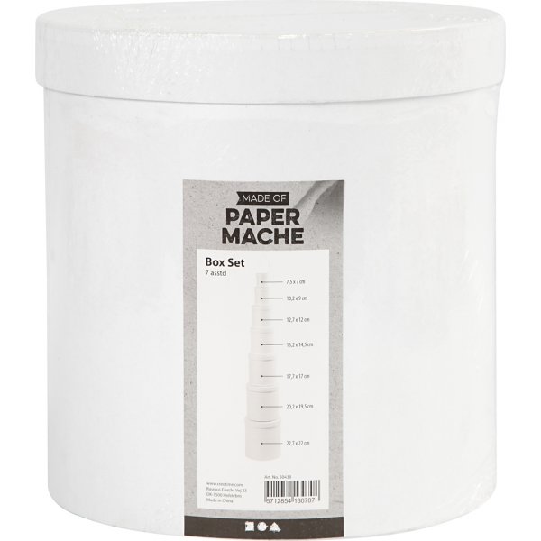 Asche - weiß - rund - 7 Stk Asche - weiß - rund - 7 Stk