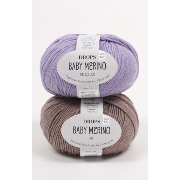 Drops Baby Merino-Garn - 50 g (ca. 40 verschiedene Farben zur Auswahl) Drops Baby Merino-Garn - 50 g (ca. 40 verschiedene Farben zur Auswahl)