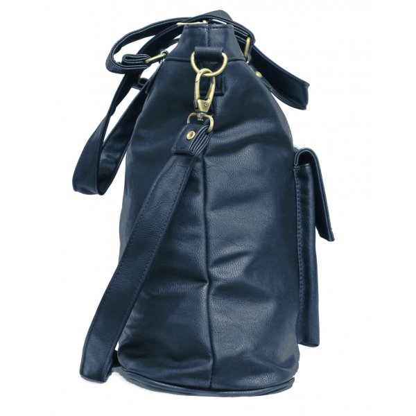 blaue Kunstledertasche blaue Kunstledertasche