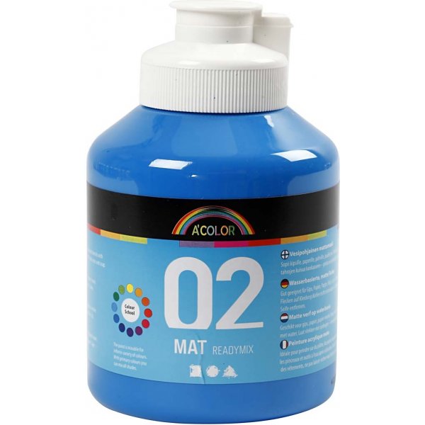 Schulfarbe - Acryl - Primärblau - matt - 500 ml Schulfarbe - Acryl - Primärblau - matt - 500 ml