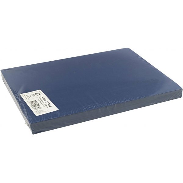 Farbiger Karton - dunkelblau - A4 - 180 g - 100 Blatt