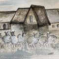 Kundenbild Aquarellblock, geklebt, rauer Hain, Bögen, 300 g - A4