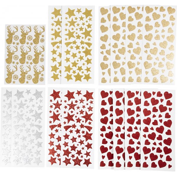 Glitzeraufkleber - 8 Blatt Glitzeraufkleber - 8 Blatt