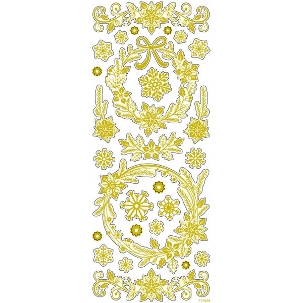 Aufkleber - Gold - Weihnachtssterne Aufkleber - Gold - Weihnachtssterne