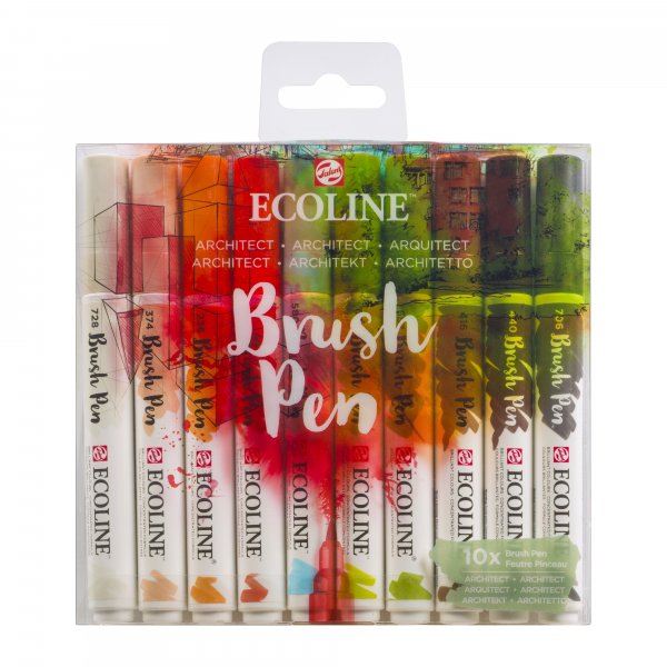 Ecoline Pinselstift 10er-Pack - Architekt