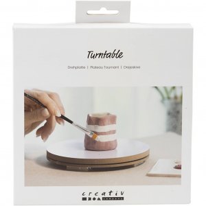 Staffelei/Drehteller aus MDF, Ø 17 cm Staffelei/Drehteller aus MDF, Ø 17 cm
