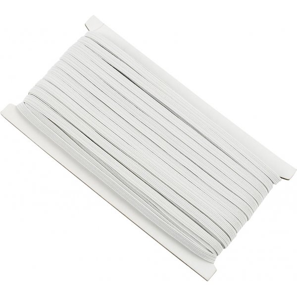 Gummiband - weiß - 50 m Gummiband - weiß - 50 m