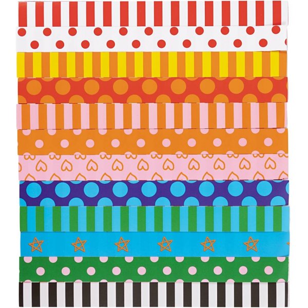 Girlandenstreifen mit Aufdruck - Gemustert - 2400 Stk Girlandenstreifen mit Aufdruck - Gemustert - 2400 Stk