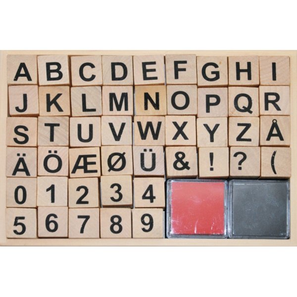 Buchstabenstempel / Zahlenstempel - 20x20 mm