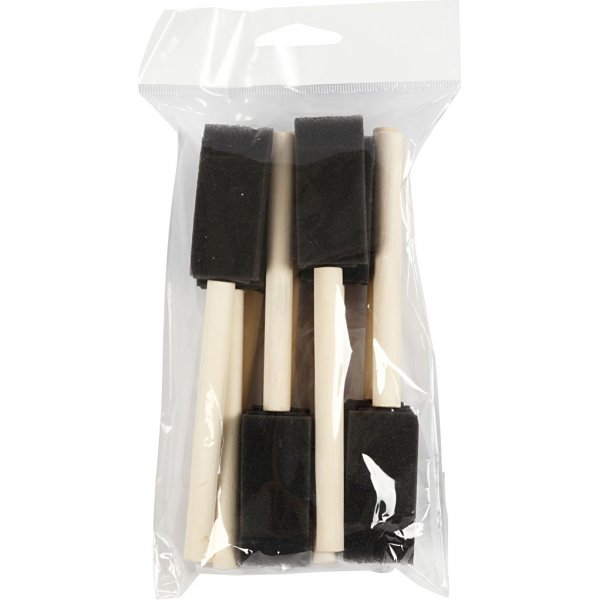 Schaumstoffbürsten - 25 mm - 10 Stk Schaumstoffbürsten - 25 mm - 10 Stk