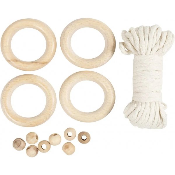Mini DIY Kit Makramee, Serviettenring Mini DIY Kit Makramee, Serviettenring