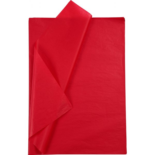 Seidenpapier - rot - 50 x 70 cm - 14 g - 10 Blatt Seidenpapier - rot - 50 x 70 cm - 14 g - 10 Blatt