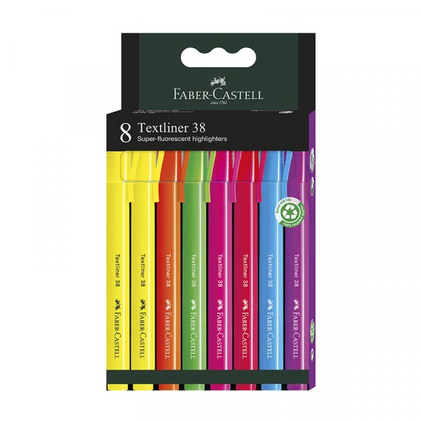 Textmarker-Set - Faber-Castell - Pastell - 8-tlg