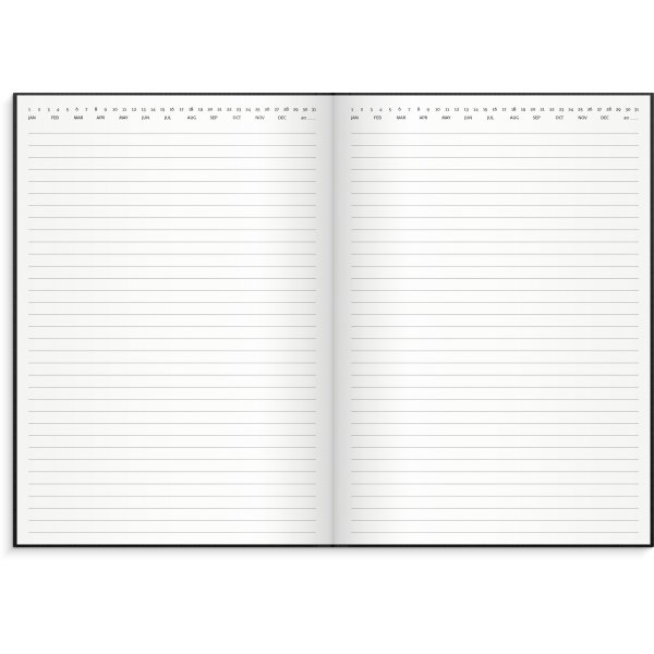 Notizbuch - Schwarz - liniert A4 Notizbuch - Schwarz - liniert A4