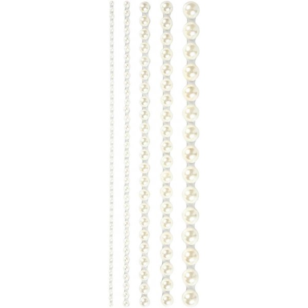 Strasssteine - weiß - 2-8 mm - 140 Stk Strasssteine - weiß - 2-8 mm - 140 Stk