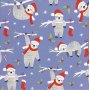 Geschenkpapier - Lila - Faultier - 5 m