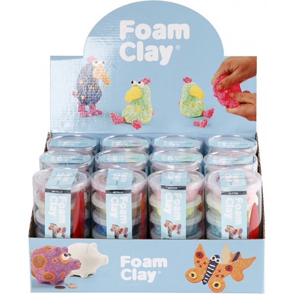 Foam Clay® - Glitzerfarben - Metallicfarben - 12 Sets Foam Clay® - Glitzerfarben - Metallicfarben - 12 Sets